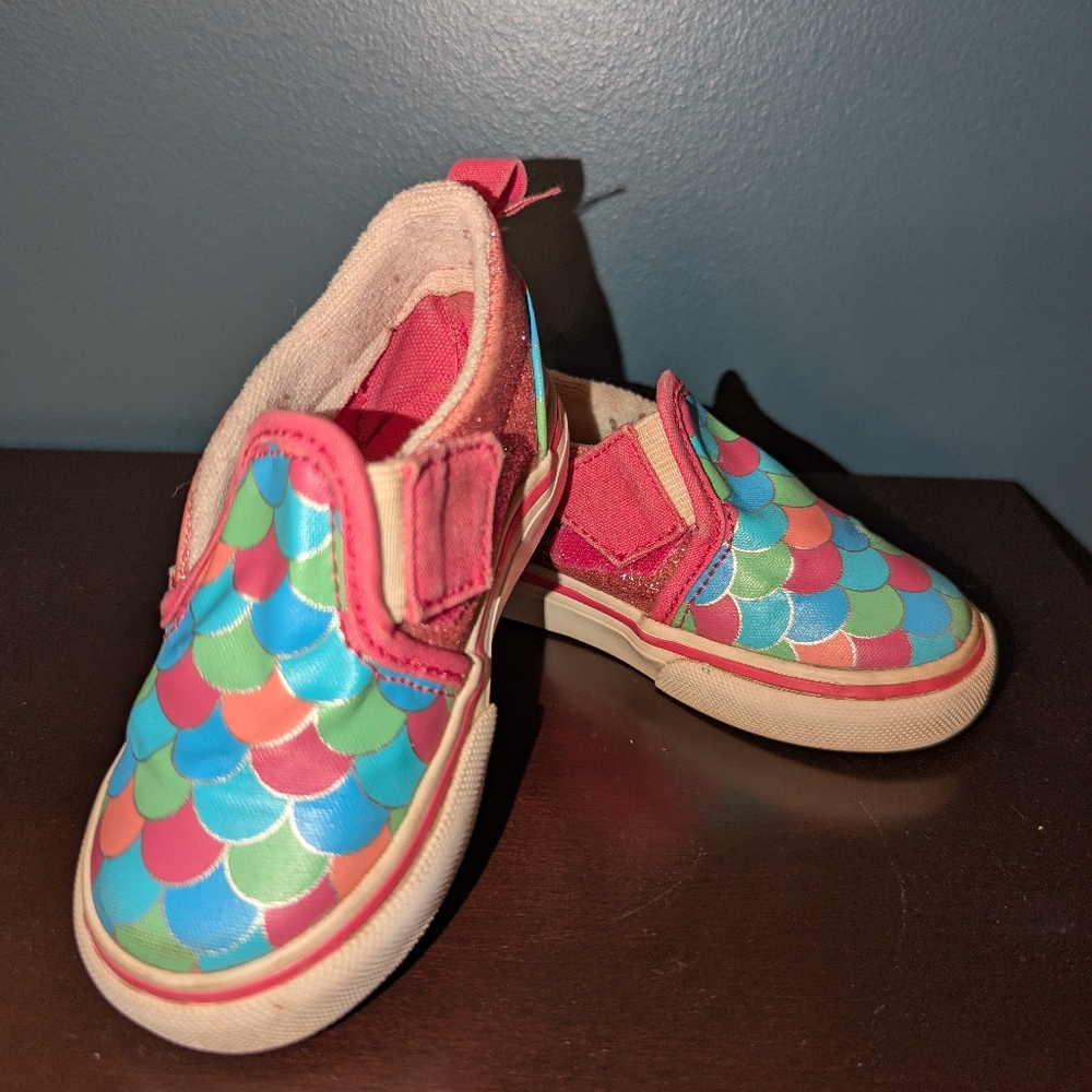 Vans Toddler Mermaid Theme Sneakers. Size 5.5